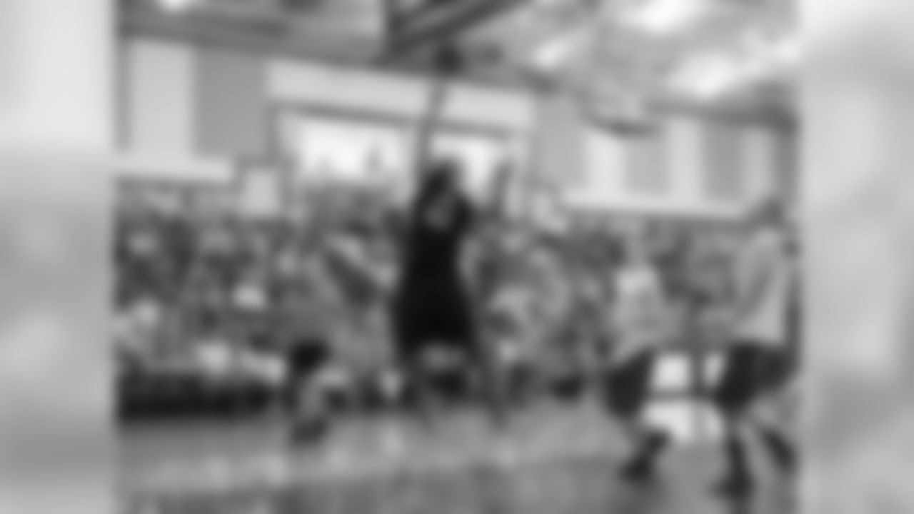 Safety Chris Maragos goes in for the layup