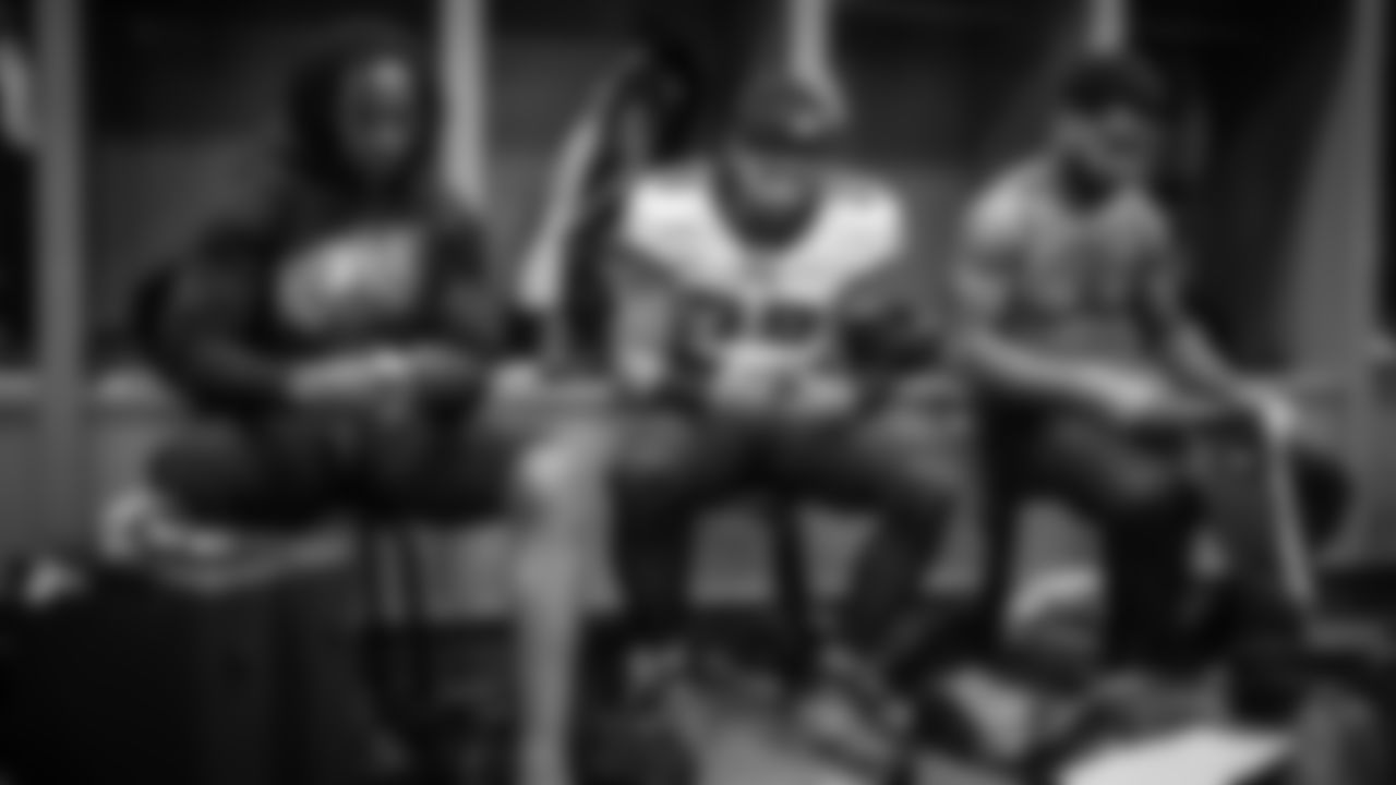 S Anthony Harris, CB Avonte Maddox, and CB Darius Slay