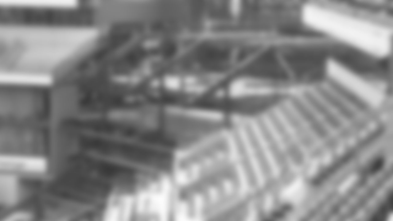 Here's a close-up view of the construction in the South end zone