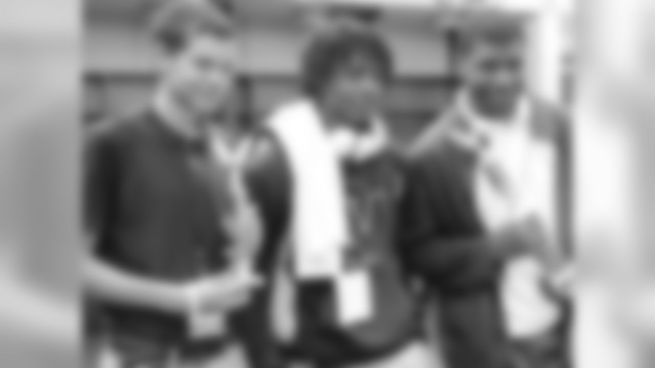 Following the tournament, winners received their trophies and medals in the Eagles' locker room at Lincoln Financial Field