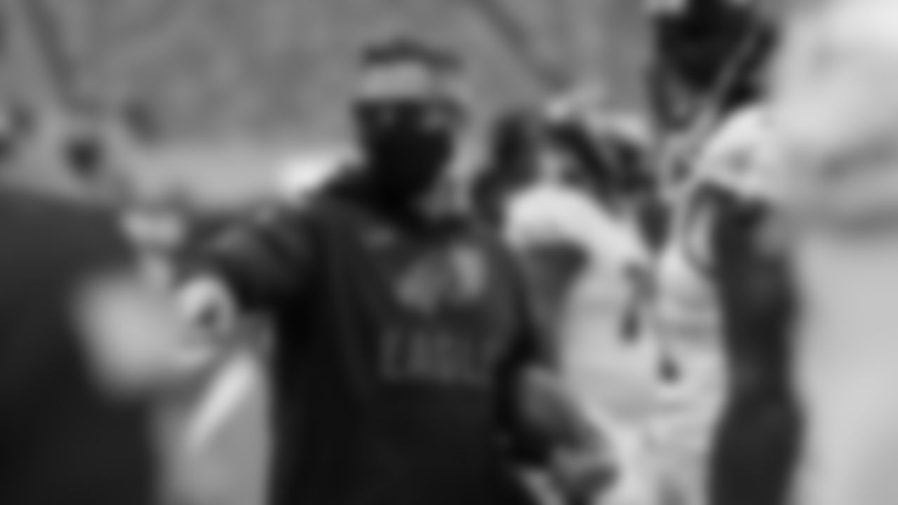 Run Game Coordinator/Defensive Line Coach Matt Burke
Philadelphia Eagles vs. New York Giants at MetLife Stadium on November 15, 2020