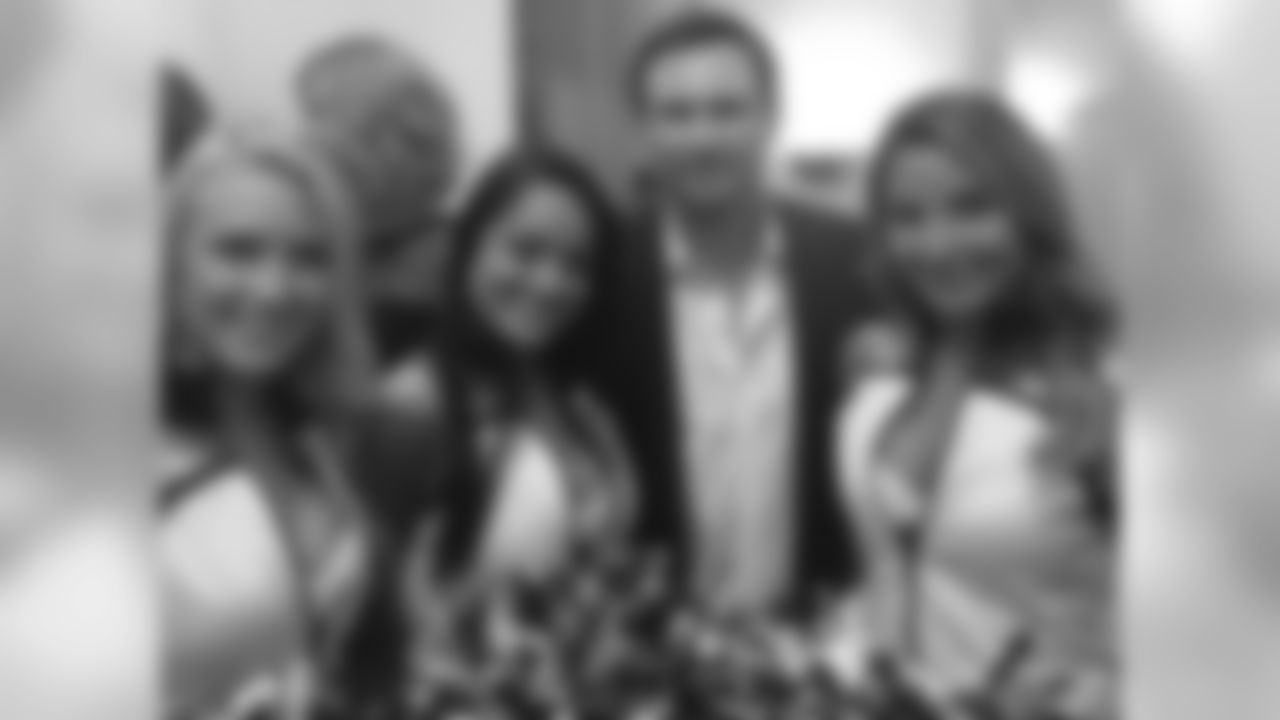 Corinne, Jessica and Becky with actor Christian Slater