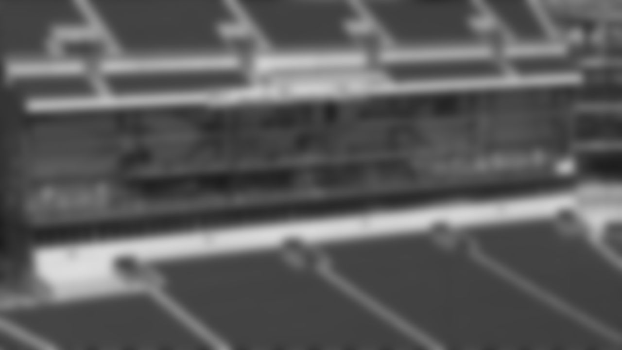 The old video boards in the North end zone have been removed and preparations for the new ones are underway