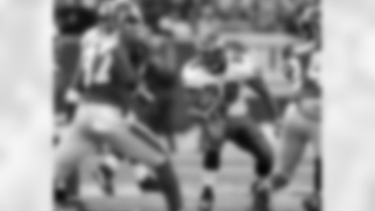 RB Correll Buckhalter looks for running room