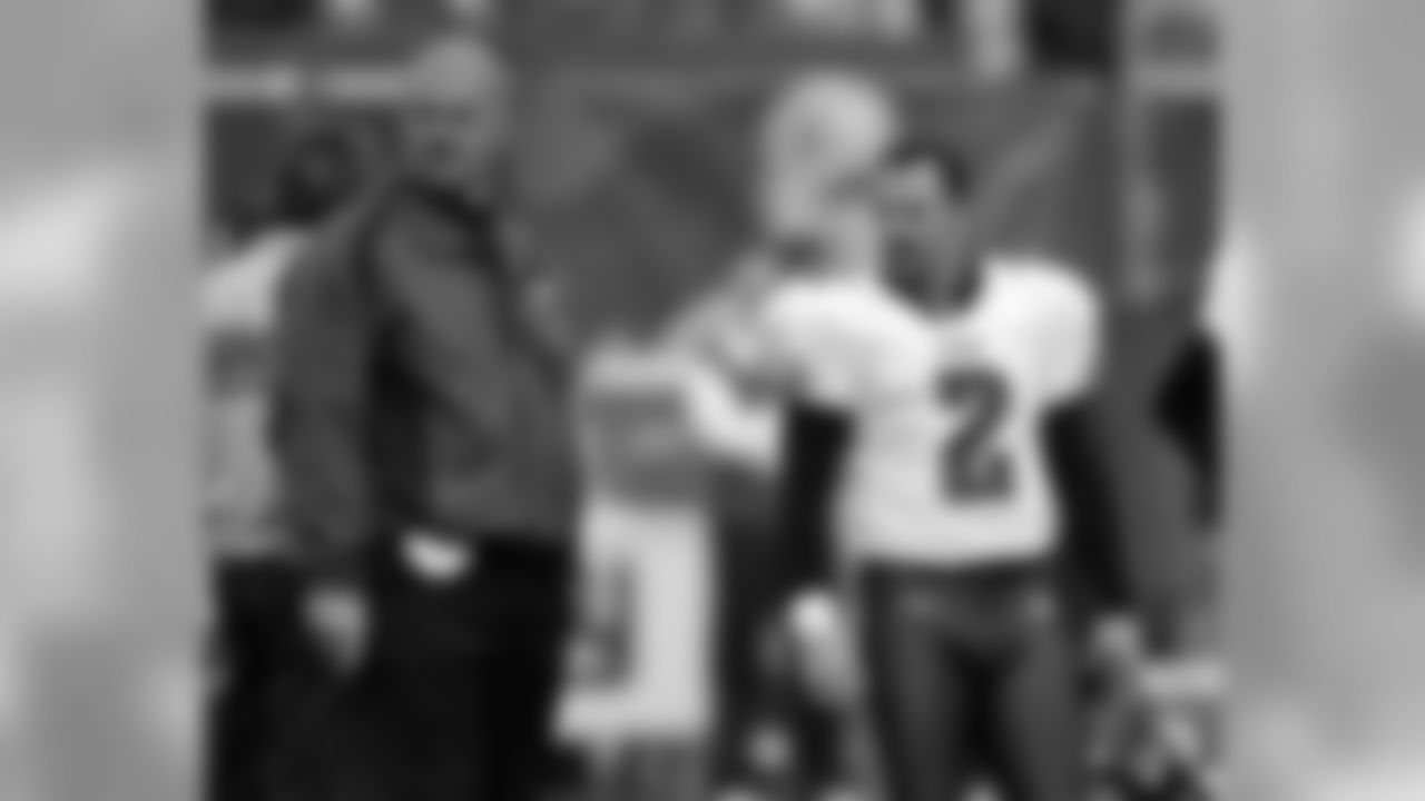 Special Teams Quality Control Coach Rory Segrest and K David Akers