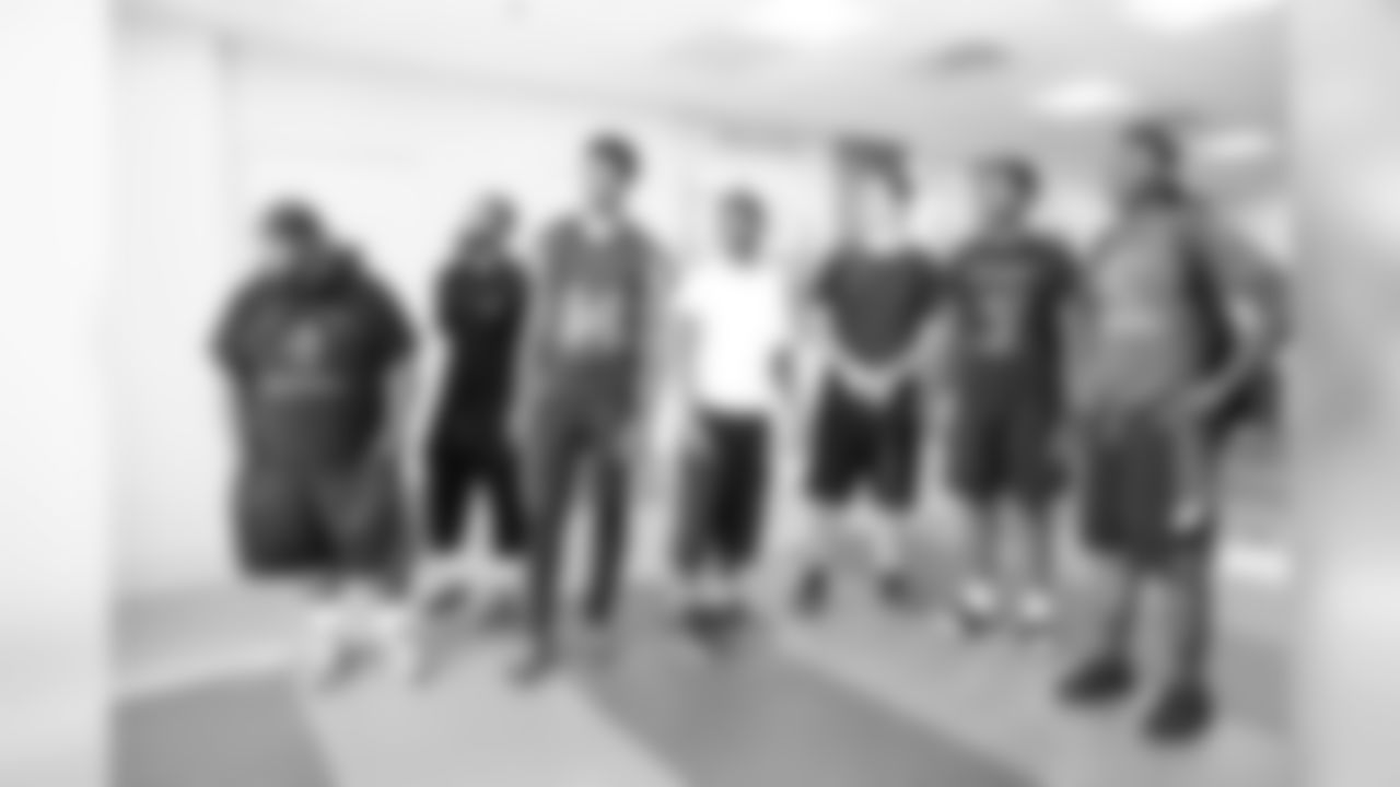 On Wednesday, a few players and coaches from the Northeast High School football team came to the NovaCare Complex for a surprise cleat donation.