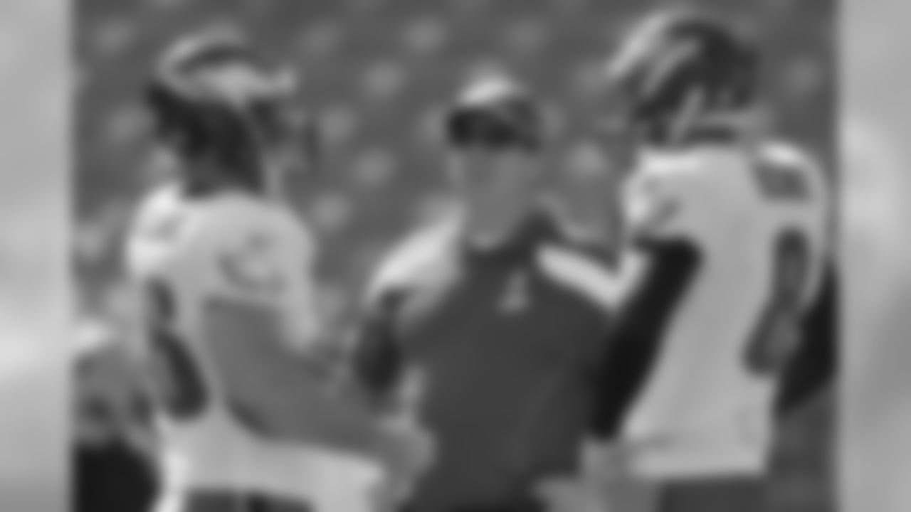 Special Teams coordinator Bobby April with P Chas Henry and LS Jon Dorenbos