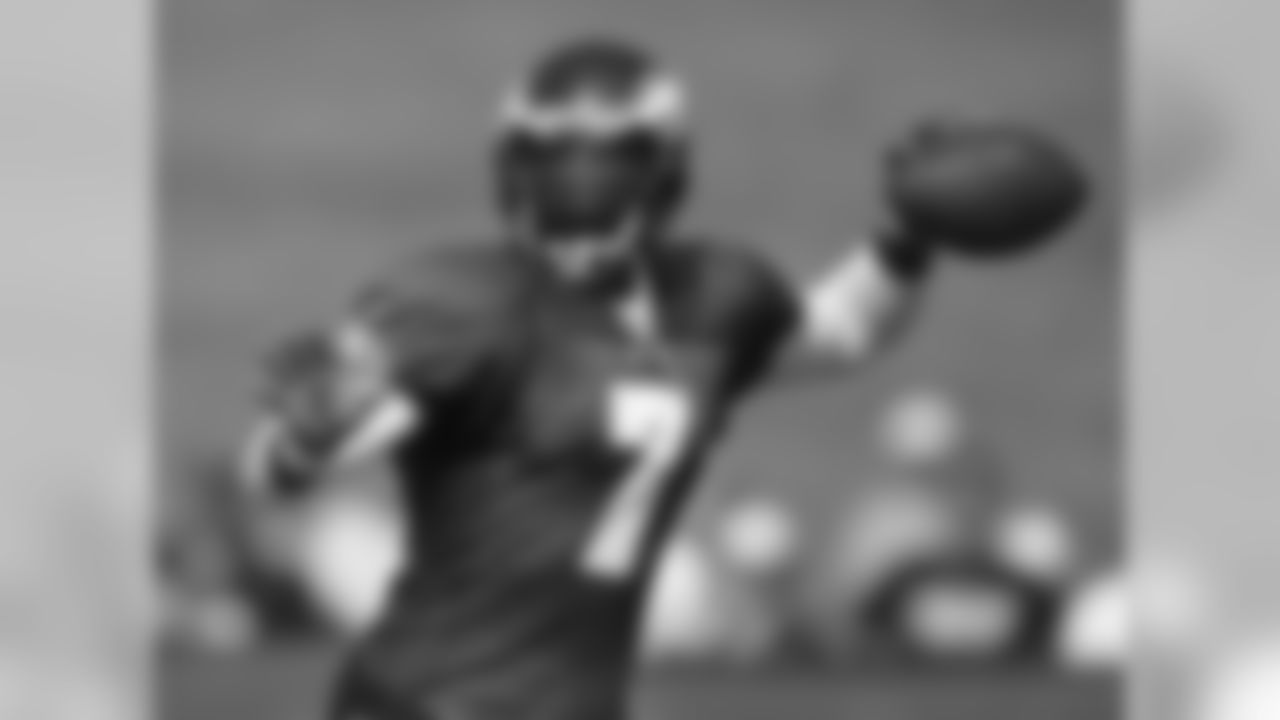 QB Michael Vick uncorks a pass