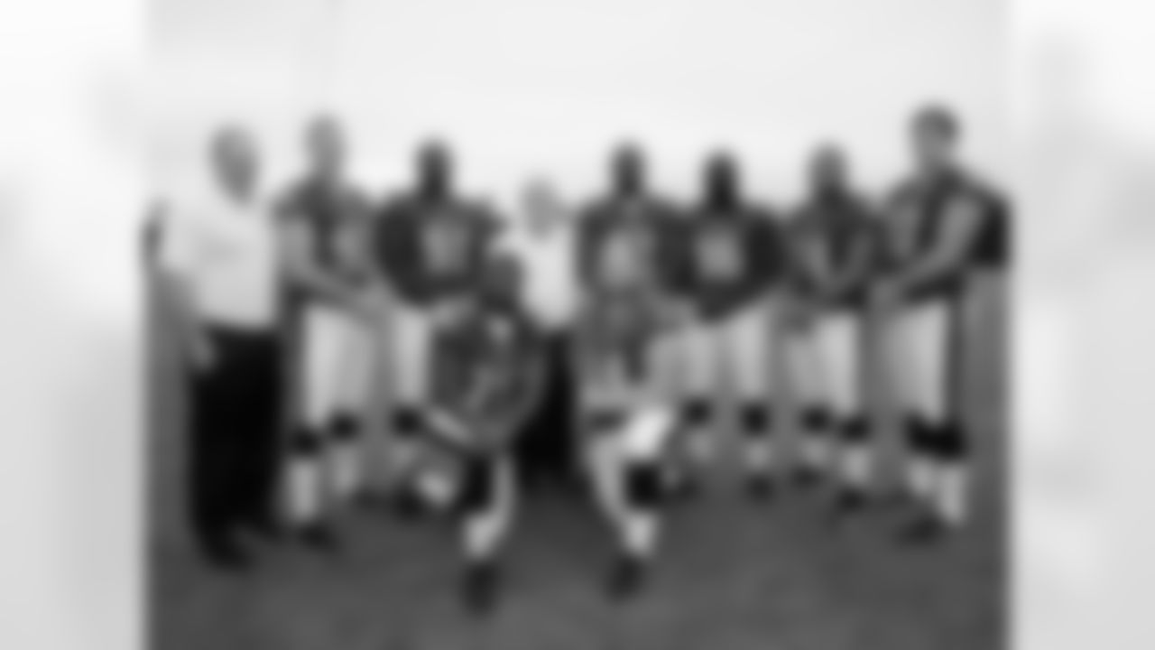2014 Defensive Line - back row (left to right): Mike Dawson. Brandon Bair, Fletcher Cox, Jerry Azzinaro, Cedric Thornton, Bennie Logan. Wade Keliikipi, Taylor Hart - front row (left to right): Vinny Curry, Beau Allen