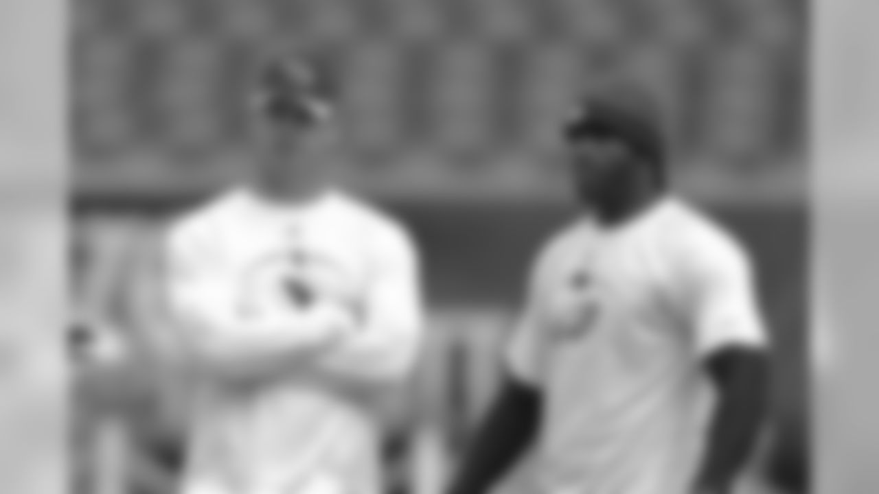 Arizona's Kevin Kolb with QB Michael Vick