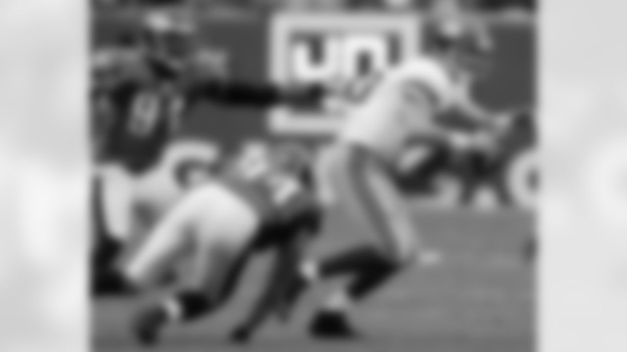 DEs Chris Clemons and Jason Babin combined for a sack of Giants QB Eli Manning on Nov. 1