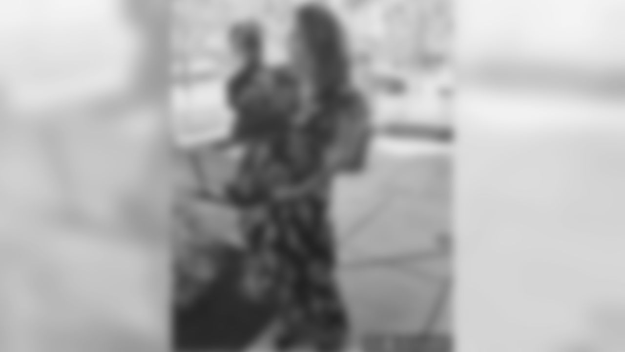 "I Present My Queen & her two princesses...Or #1andahalf #WCW #Foreverlove" - Najee Goode