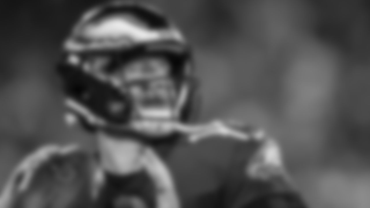During a 34-13 victory over the Giants, Carson Wentz threw three touchdowns while completing 72 percent of his passes