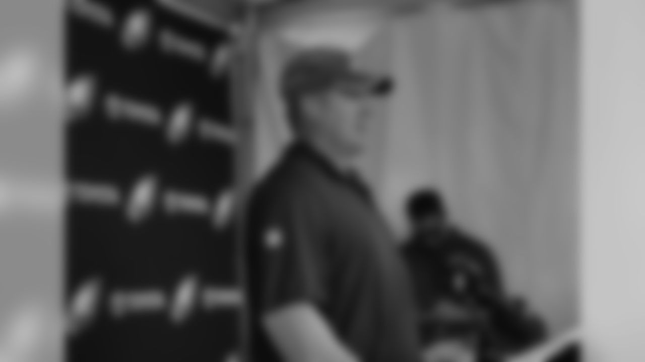 Head coach Doug Pederson spoke to the media after the first Eagles Camp practice