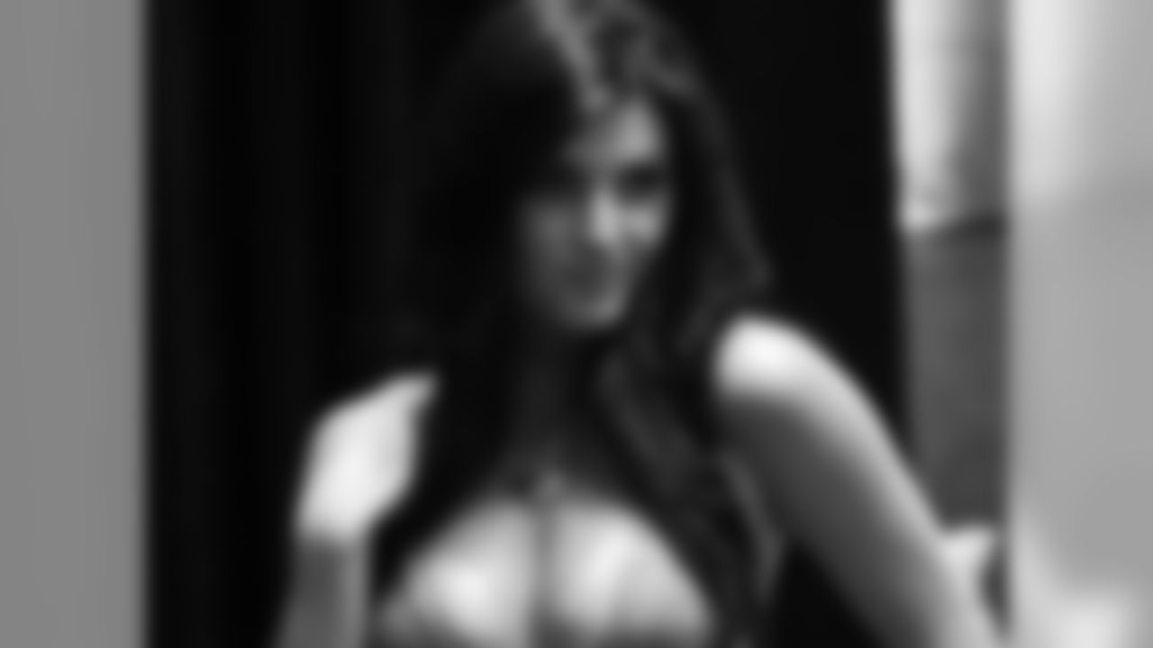 Stephanie at the calendar unveiling