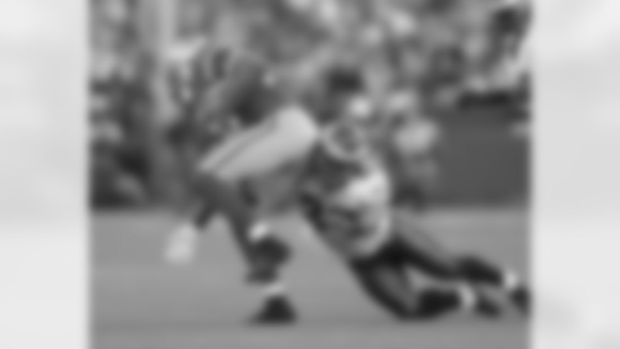 Rookie S Nate Allen makes the tackle