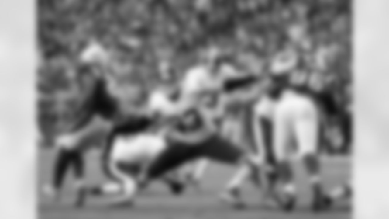 LB Trent Murphy is in his third NFL season out of Stanford. This season, Murphy has 35 tackles and eight sacks.