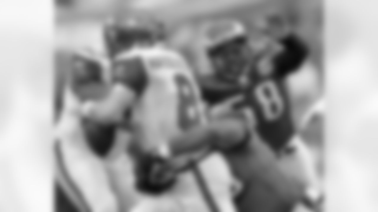 DT Mike Patterson and DE Trent Cole combined for this sack of Seattle QB Matt Hasselbeck