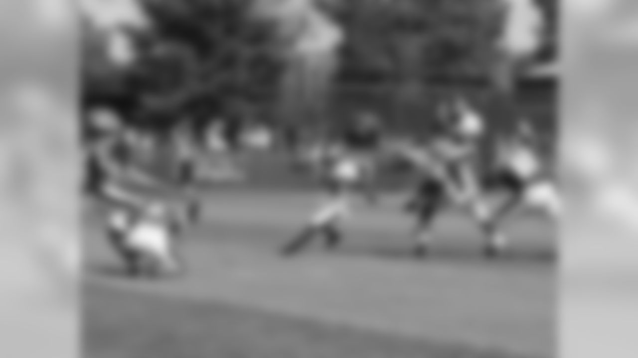 K Alex Henery kicks a field goal during Training Camp practice