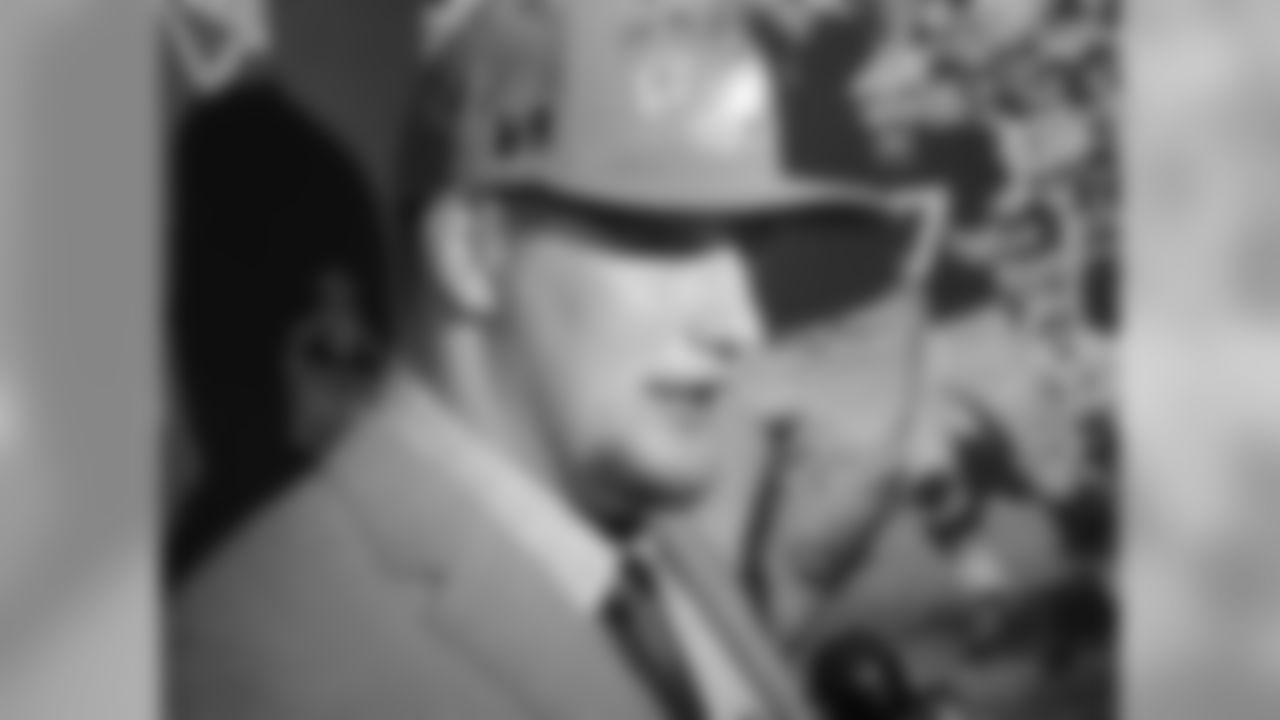 Lane Johnson in one of his 17 interviews at Radio City Music Hall