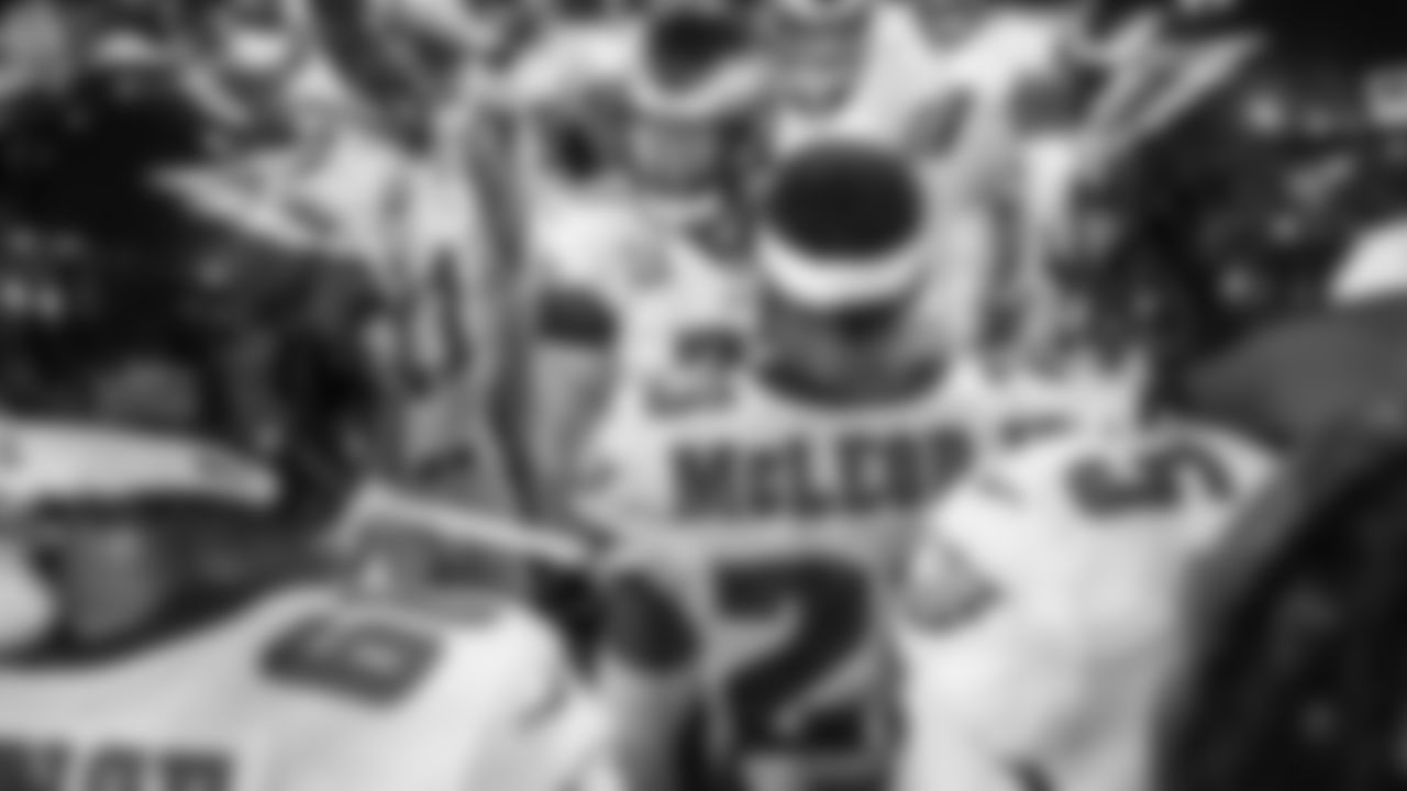 S Malcolm Jenkins address the team before kickoff