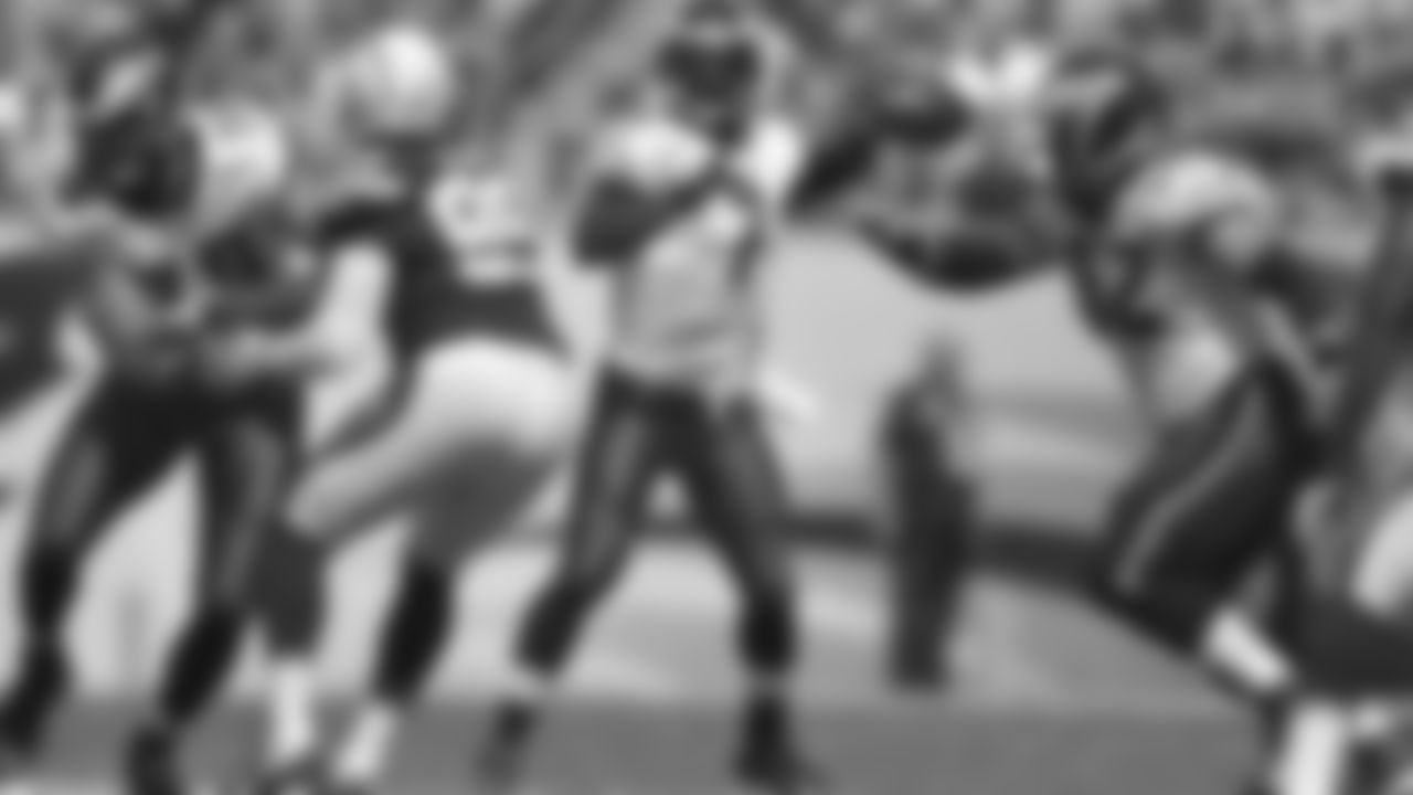 Eagles' quarterback Michael Vick makes a throw in the first half of the week two game against the Chargers.