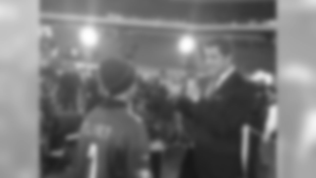 Before kickoff, Colin is interviewed for Football Night In America