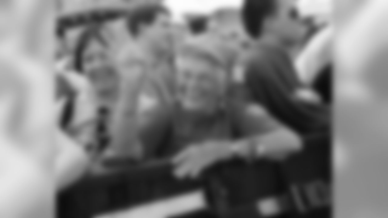 A lifelong fan was front and center for the action