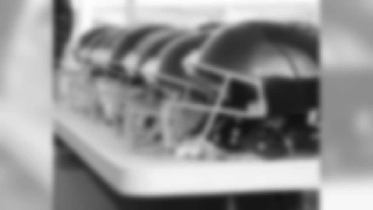 The helmets were donated to the C.A.T.S. team by the Eagles and Good Sports