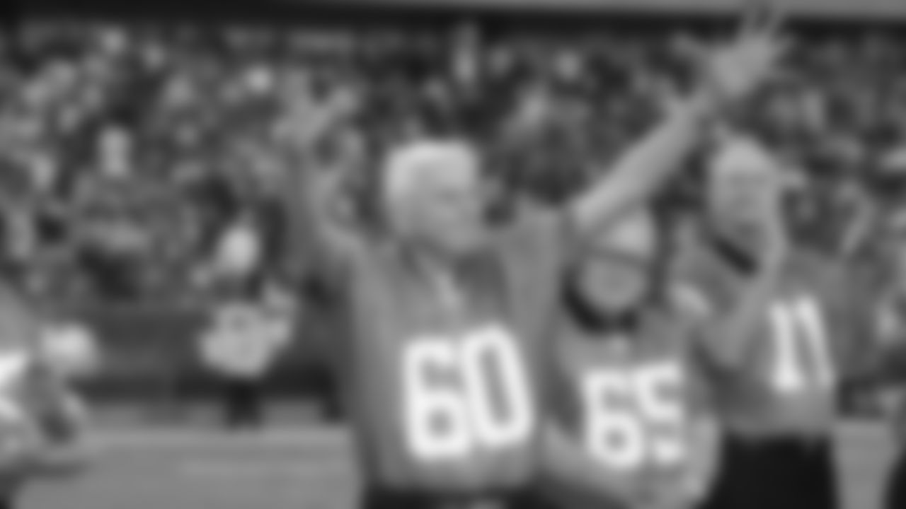 September 12, 2010: Pro Football Hall of Famer Chuck Bednarik was among the members of the 1960 team in attendance