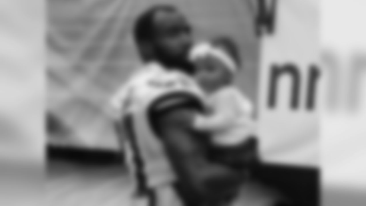 Safety Malcolm Jenkins and his daughter, Elle