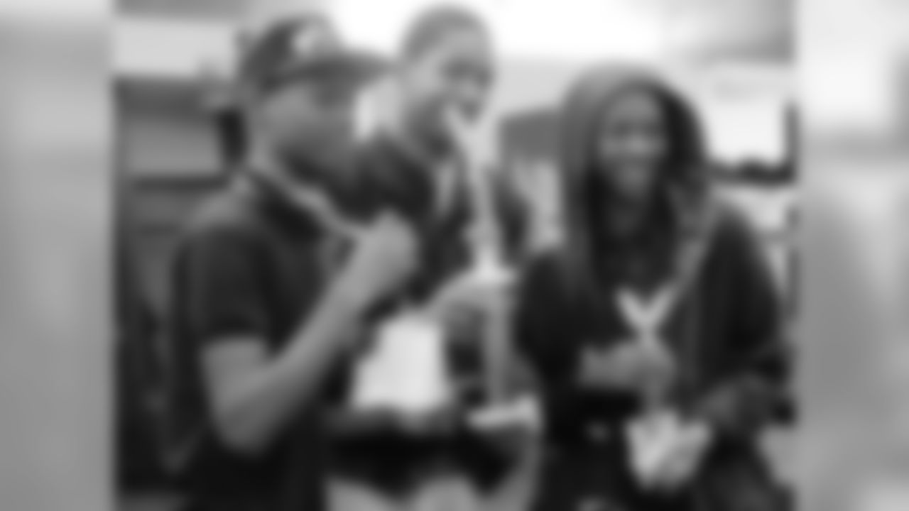 Following the tournament, winners received their trophies and medals in the Eagles' locker room at Lincoln Financial Field