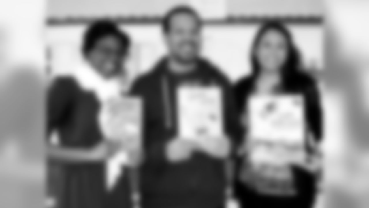 MJ Harris, here with Korinne Dennis and Cherisse Cavan from Eagles Youth Partnership, lived his years fully, as a poet, teacher and advocate for young people