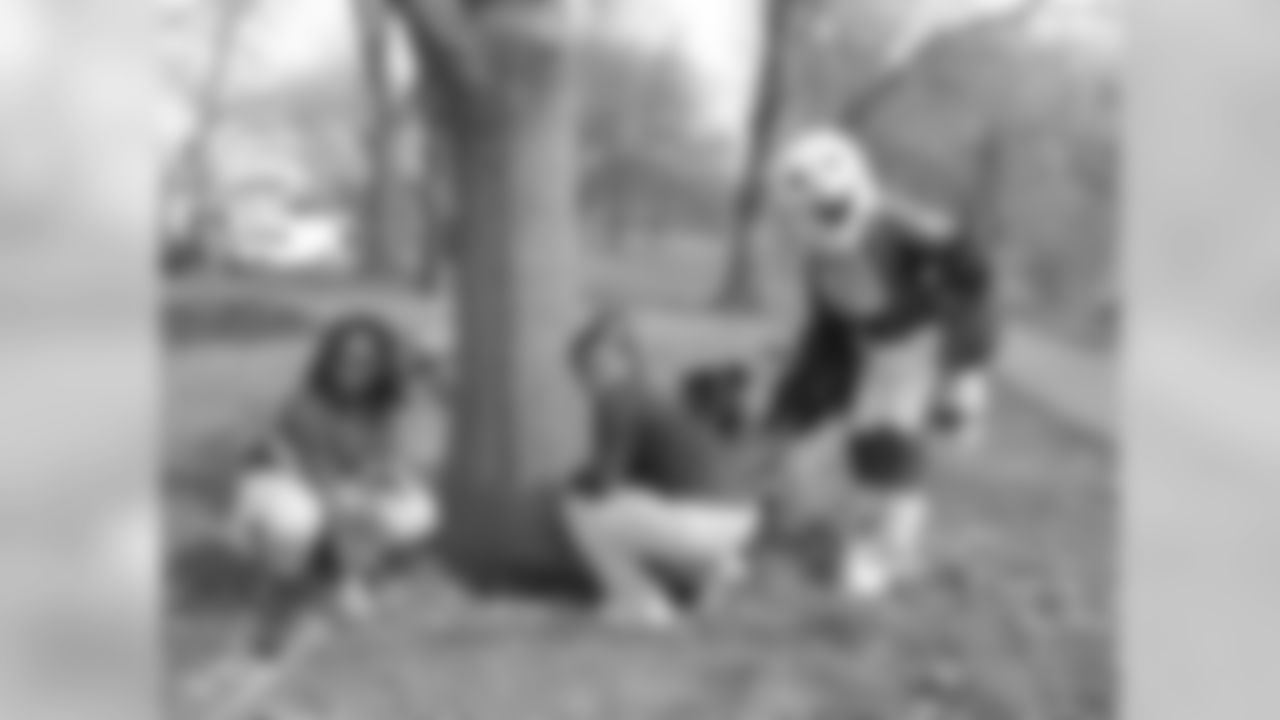 After cleaning up, it was time to plant some trees