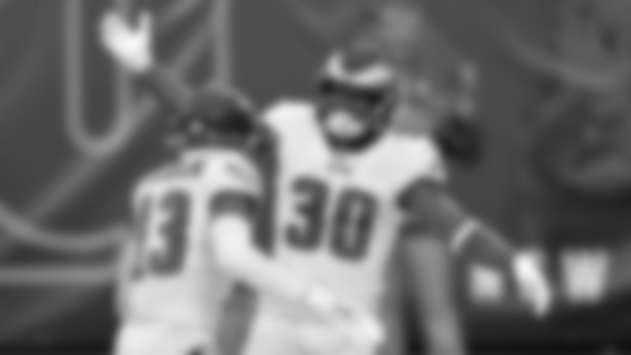 RB Corey Clement and WR Travis Fulgham
Philadelphia Eagles vs. New York Giants at MetLife Stadium on November 15, 2020