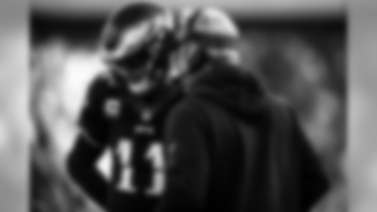 QB Carson Wentz and Head Coach Doug Pederson
Philadelphia Eagles vs. New York Giants at Lincoln Financial Field on November 25, 2018