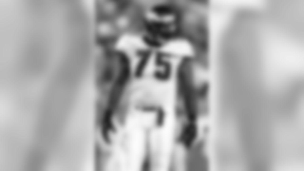Defensive end Vinny Curry #75 of the Philadelphia Eagles stands on the field during a preseason game against the Pittsburgh Steelers on August 9, 2012 at Lincoln Financial Field in Philadelphia, Pennsylvania.
