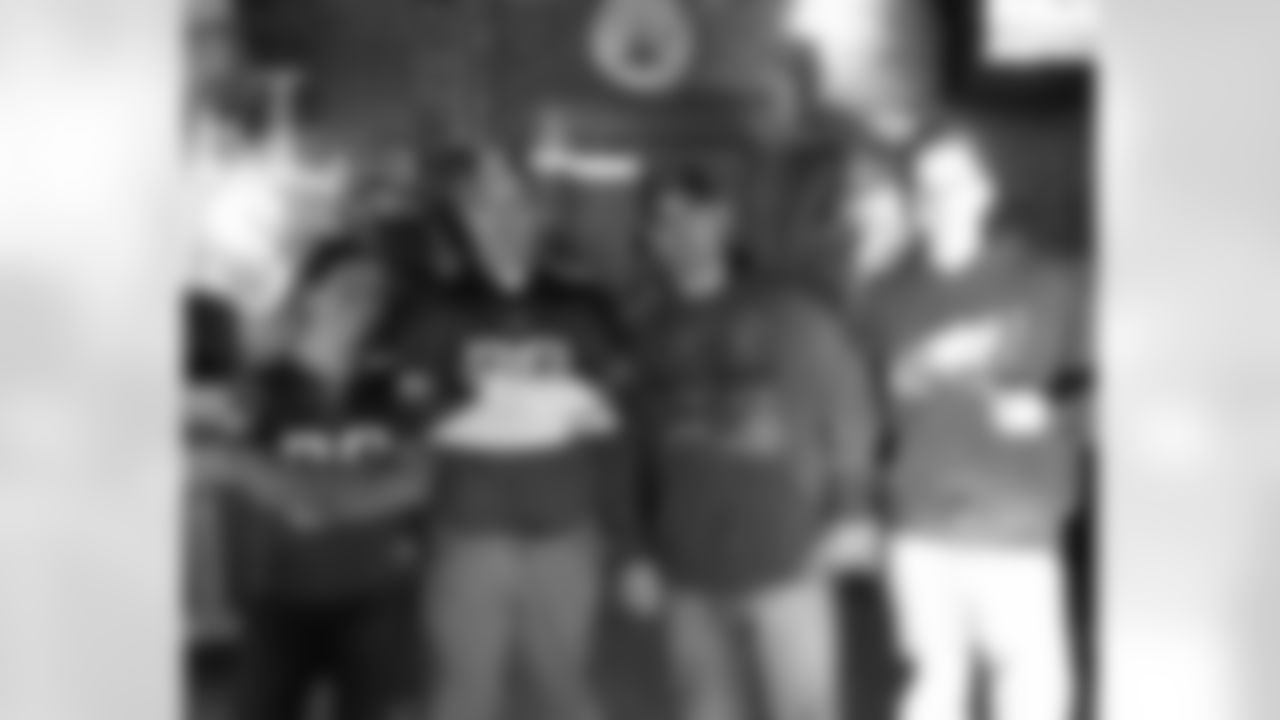 James P. Guertin and Navy Sailors from the USS John C. Stennis