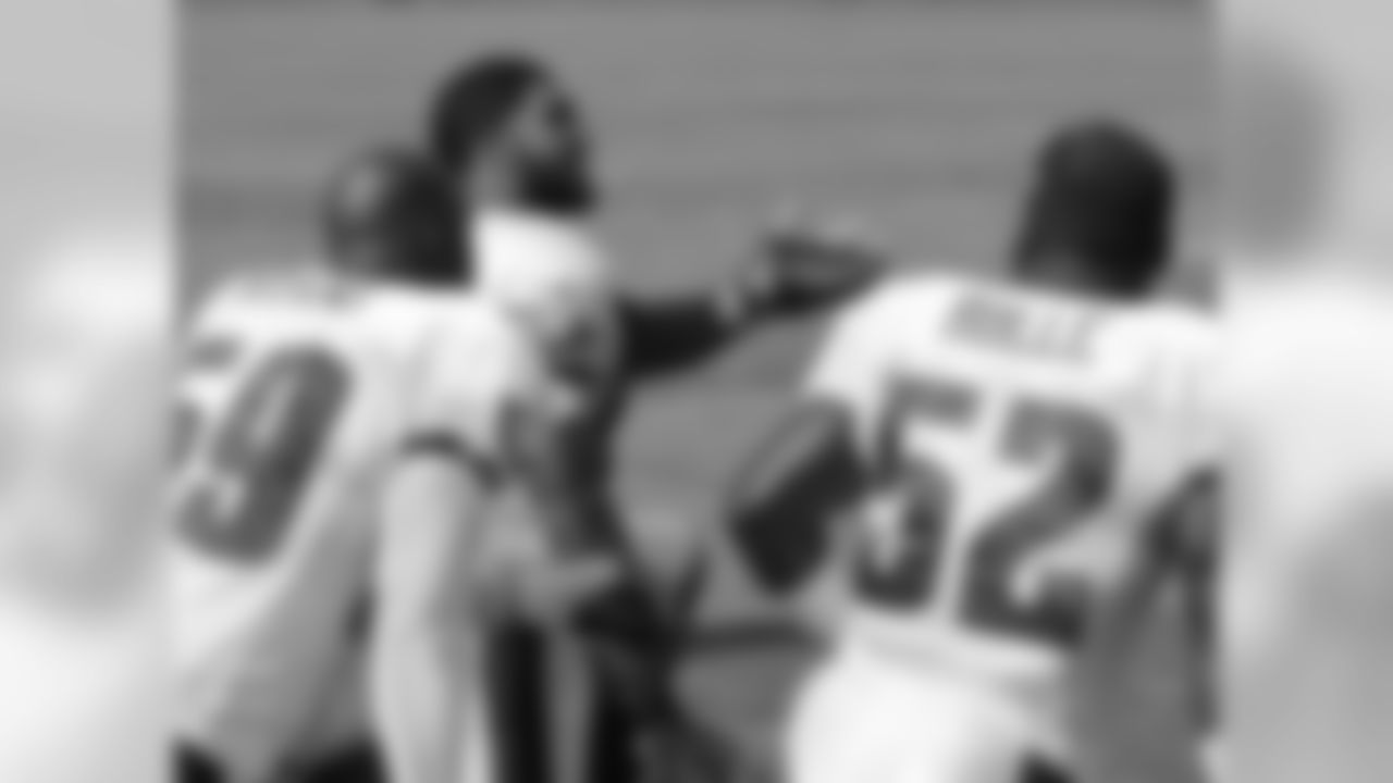 Linebackers DeMeco Ryans, Mychal Kendricks and Brian Rolle