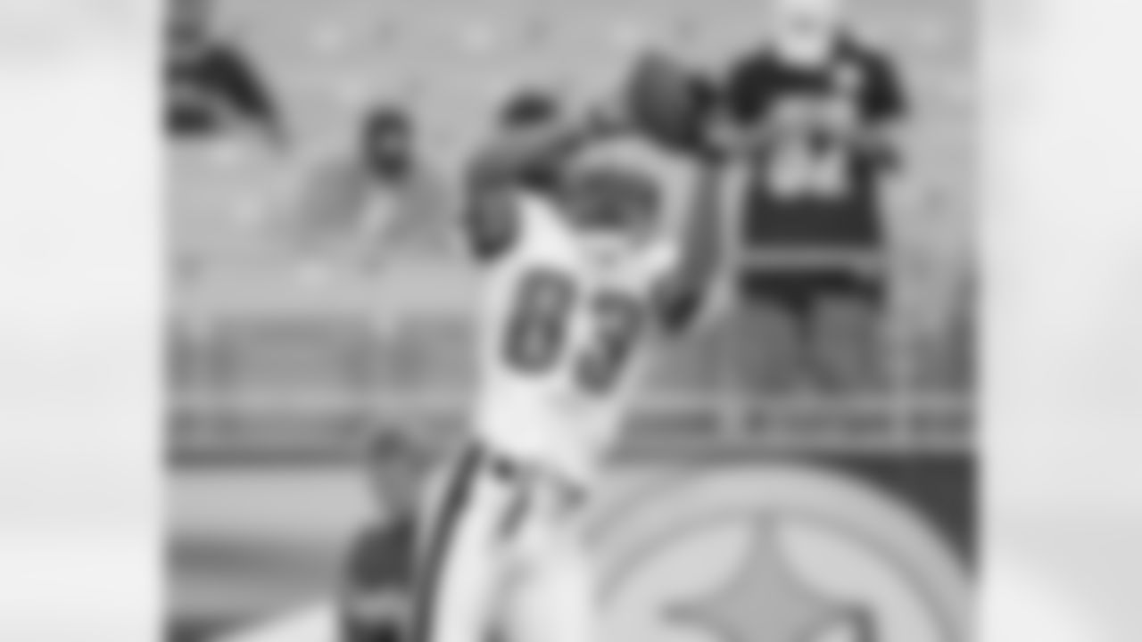 WR Greg Lewis in warmups