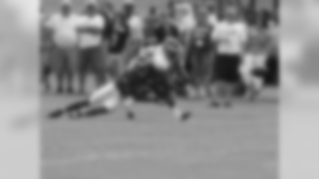 WR Jeremy Maclin and CB Dominique Rodgers-Cromartie fight for position to make the catch