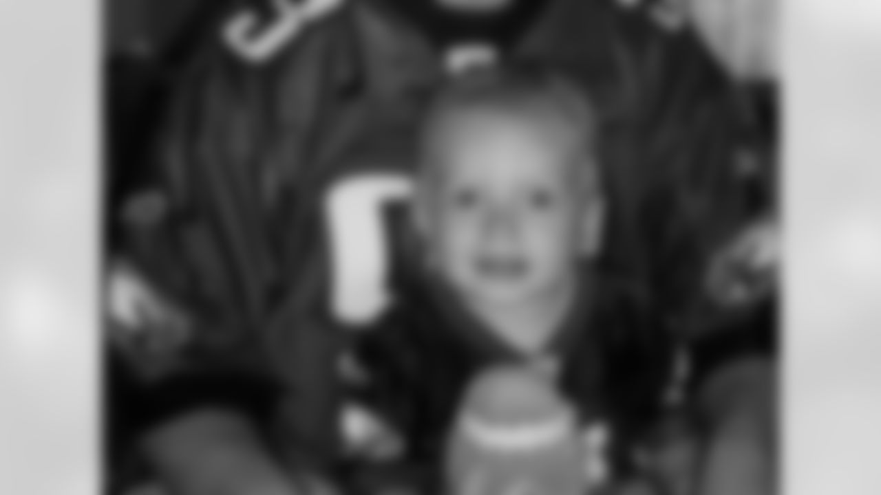 Little Jake proudly carrying on the O'Donnell family's Eagles tradition