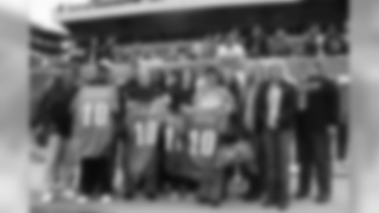 TEVA families from Jefferson Breast Cancer Center proudly showing their personalized jerseys!