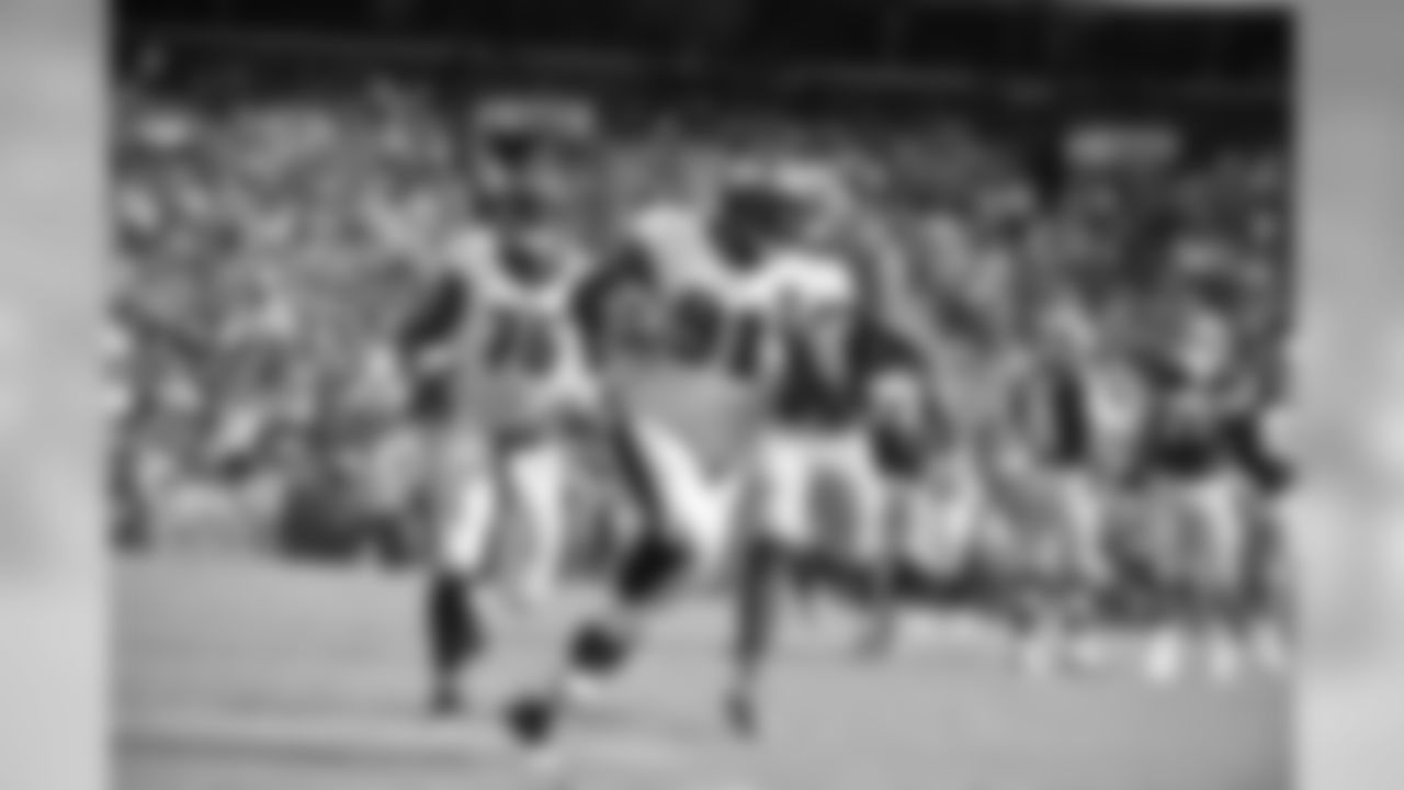 In the season-opener, DE Brandon Graham and DT Fletcher Cox teamed up to make the game-clinching play. Graham strip-sacked Redskins quarterback Kirk Cousins and Cox cleaned up the mess and returned the ball 20 yards for the game-sealing touchdown.