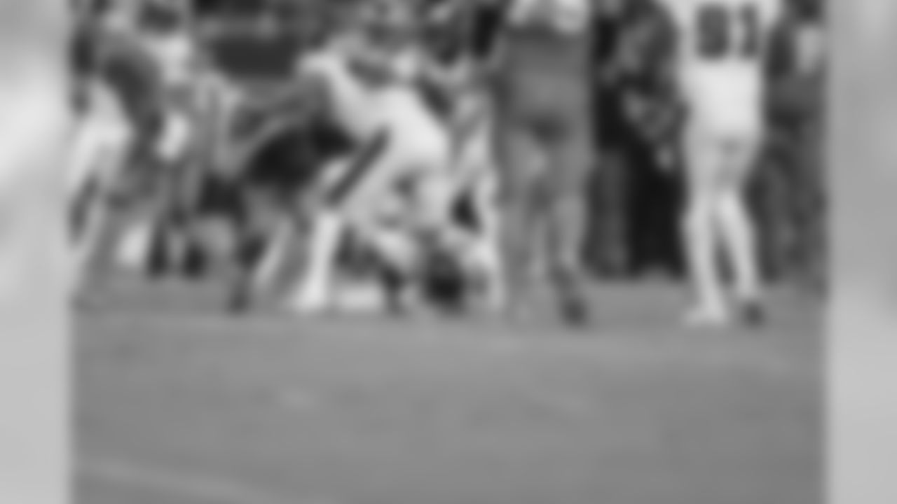 CB Patrick Robinson came away with this diving interception in Panthers territory. It was one of a season-high three interceptions Philadelphia nabbed on the night.