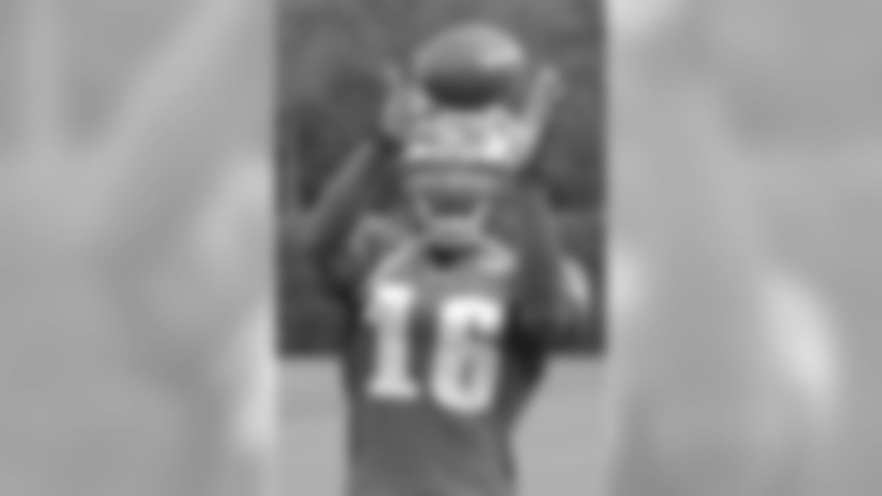 WR Brad Smith seeing the ball into his hands