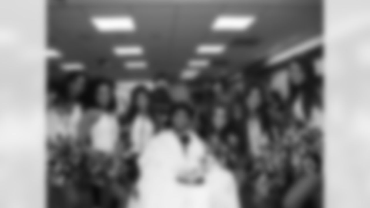 Not only were the players and SWOOP were there, but the Eagles Cheerleaders made this a truly special event