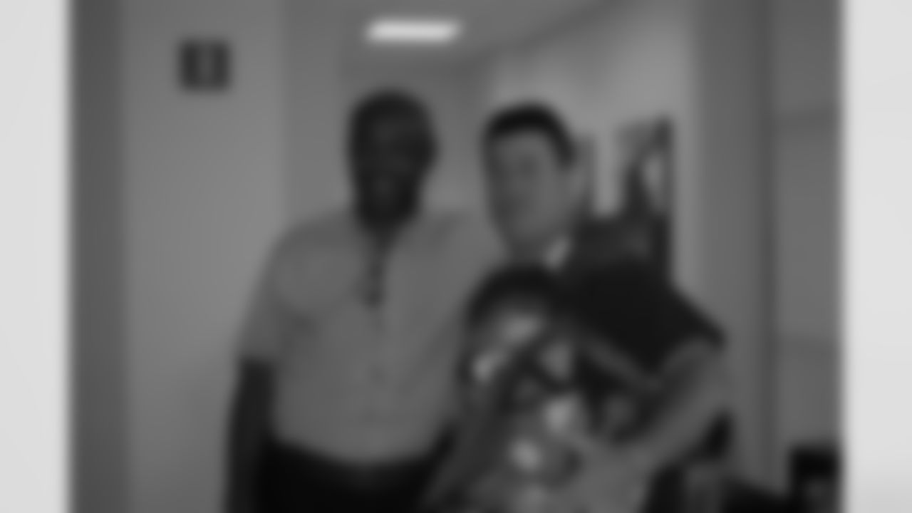 Fred with Eagles Party Helmet winner