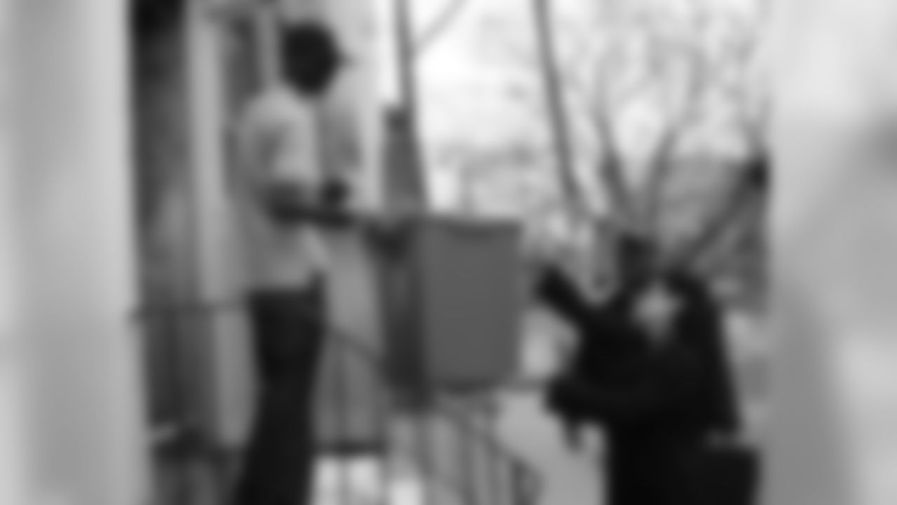 Christina Lurie made her way throughout the community, knocking on doors and encouraging people to recycle.