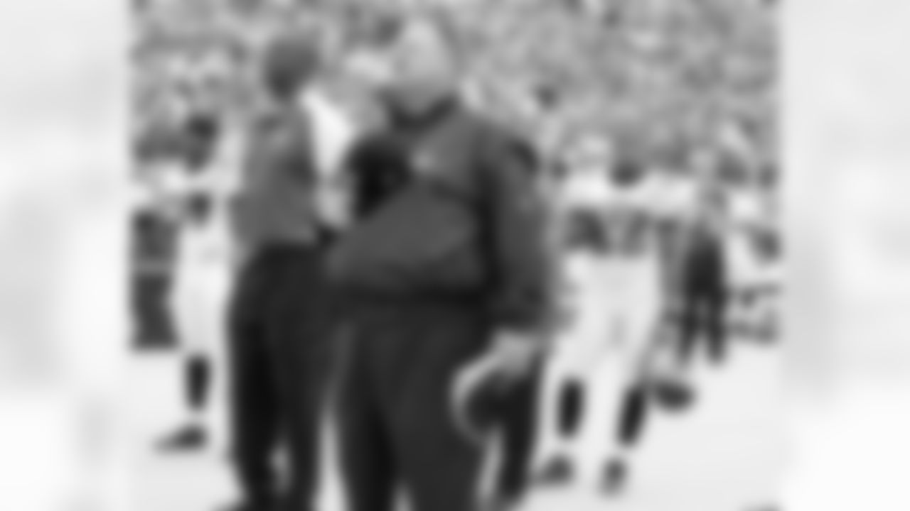 Head coach Andy Reid during the National Anthem